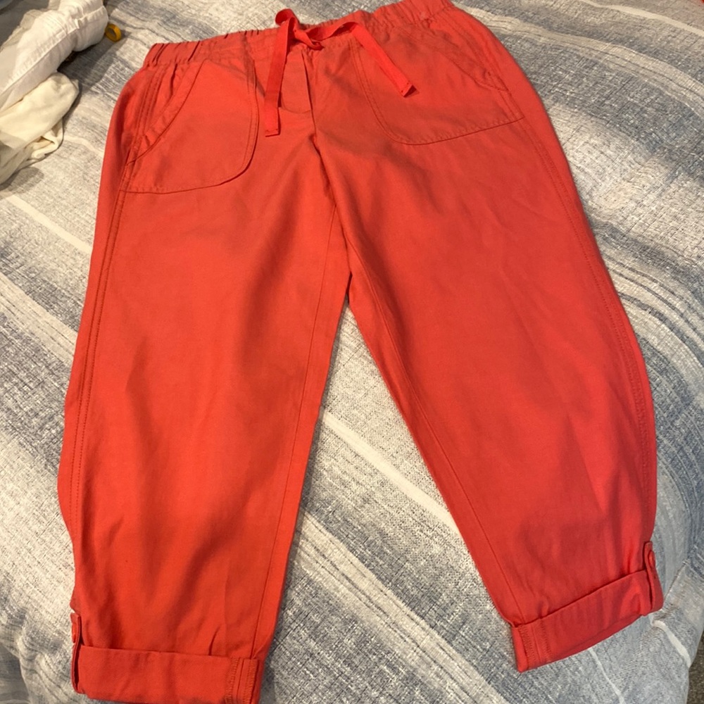 Talbots drawstring, roll tab pants - Picture 2 of 6
